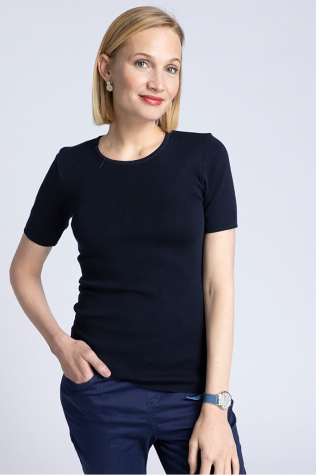 Maison Solfin - Tee-shirt laine manches courtes Made in France| B.Solfin