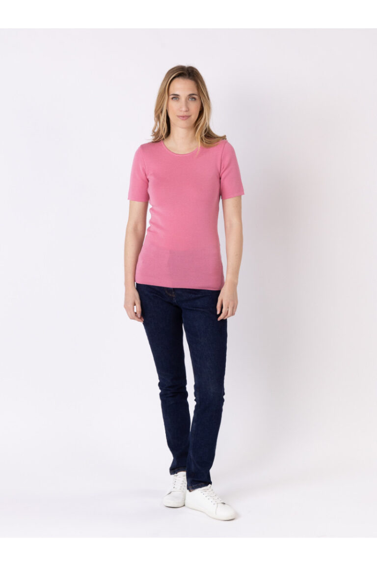 Maison Solfin - Tee-shirt laine manches courtes Made in France| B.Solfin