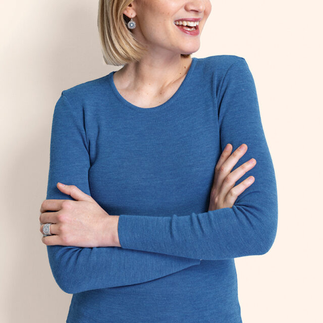 Maison Solfin - Tee-shirt manches longues en laine Made in France| B.Solfin