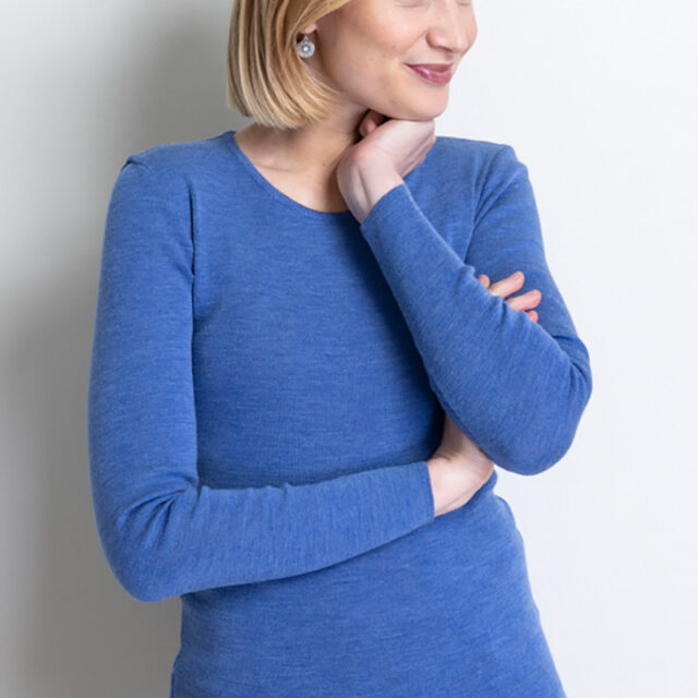 Maison Solfin - Tee-shirt manches longues en laine Made in France| B.Solfin