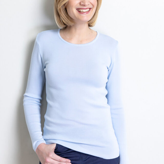 Maison Solfin - Tee-shirt manches longues en laine Made in France| B.Solfin