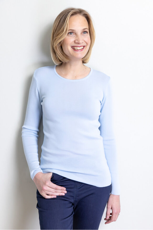 Maison Solfin - Tee-shirt manches longues en laine Made in France| B.Solfin