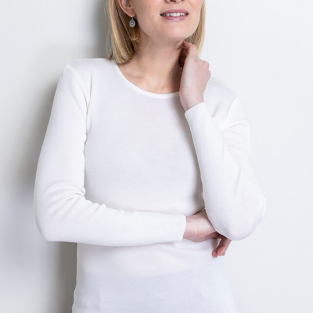 Maison Solfin - Tee-shirt laine manches longues Made in France| B.Solfin