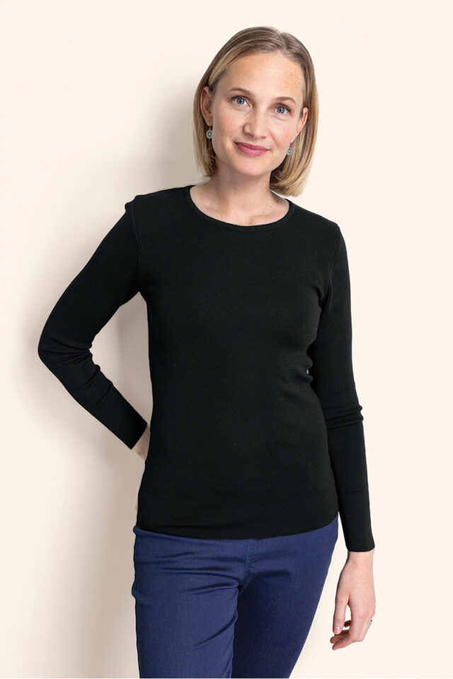 Maison Solfin - Tee-shirt laine manches longues Made in France| B.Solfin