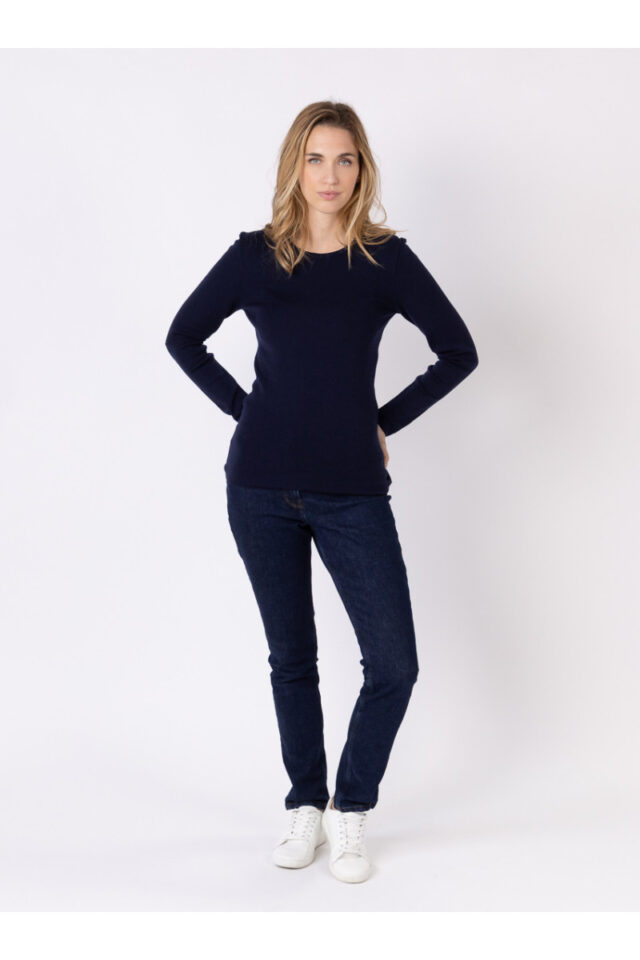 Maison Solfin - Tee-shirt laine manches longues Made in France| B.Solfin