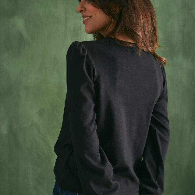 Lemahieu - Top  manches longues - Noir - Femme