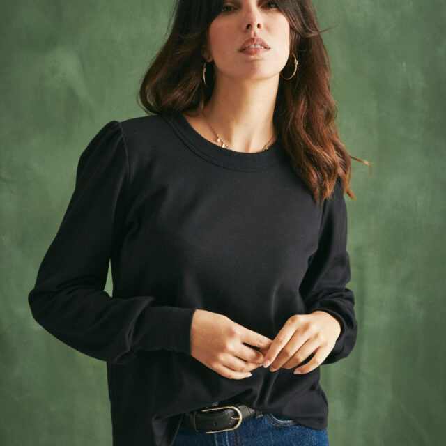 Lemahieu - Top  manches longues - Noir - Femme