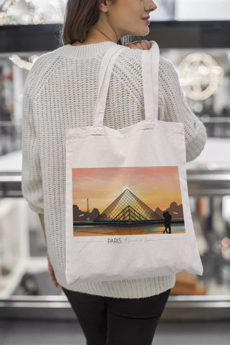 Foliove - Tote bag Paris Louvre