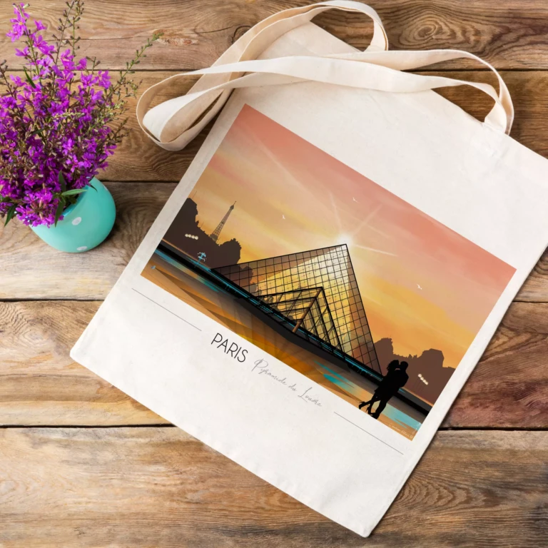 Foliove - Tote bag Paris Louvre