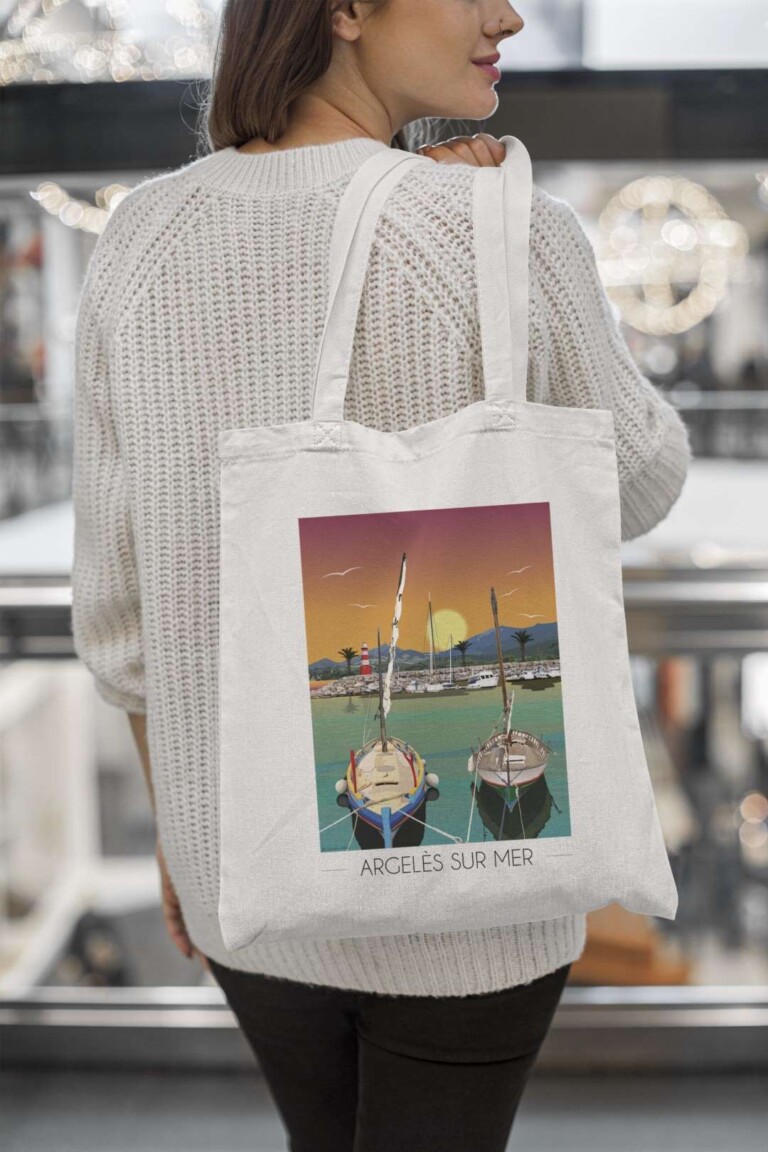 Foliove - Tote Bag Argelès-sur-mer Port