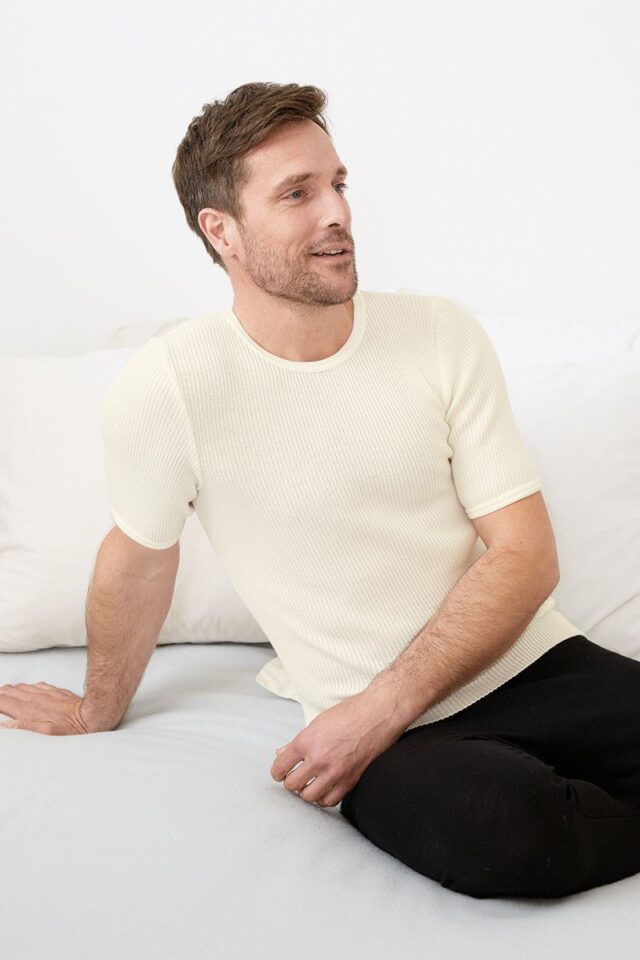 Maison Solfin - Sous-vêtement technique homme tricot laine manches courtes Made in ...