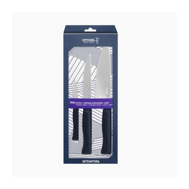 Opinel - Trio OPINEL avec 3 couteaux de cuisine Intempora