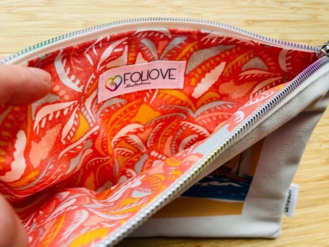 Foliove - Pochette en tissu Banyuls sur mer