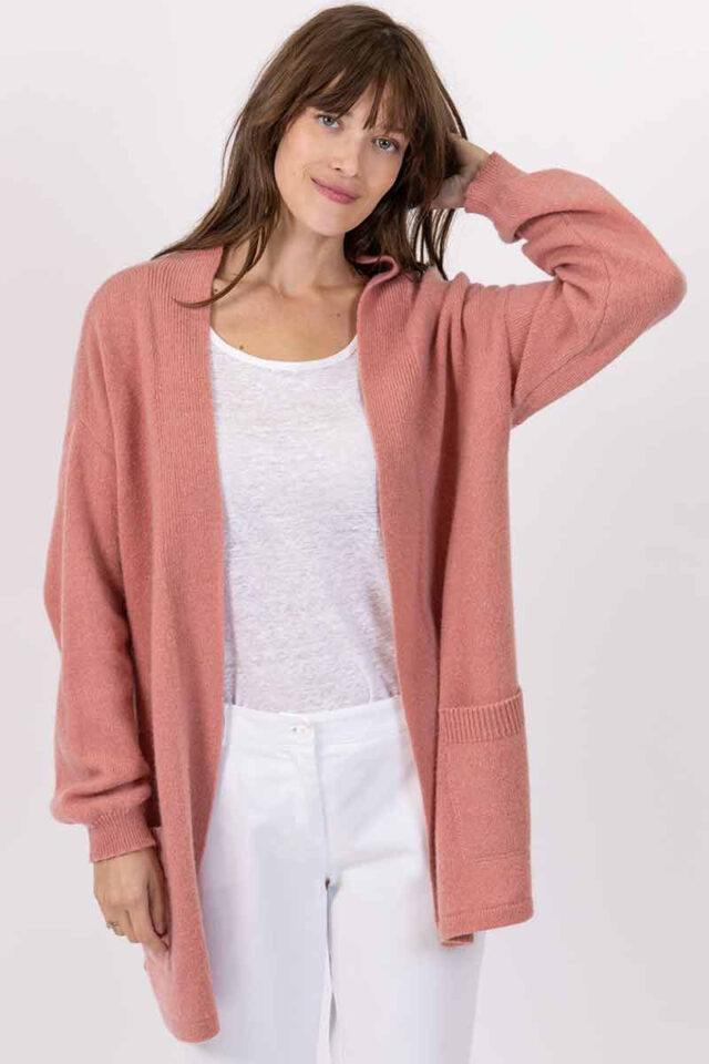 Maison Solfin - Gilet long en laine recyclée Made in France| B.Solfin