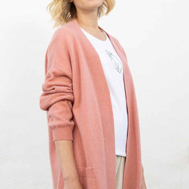 Maison Solfin - Gilet long en laine recyclée Made in France| B.Solfin