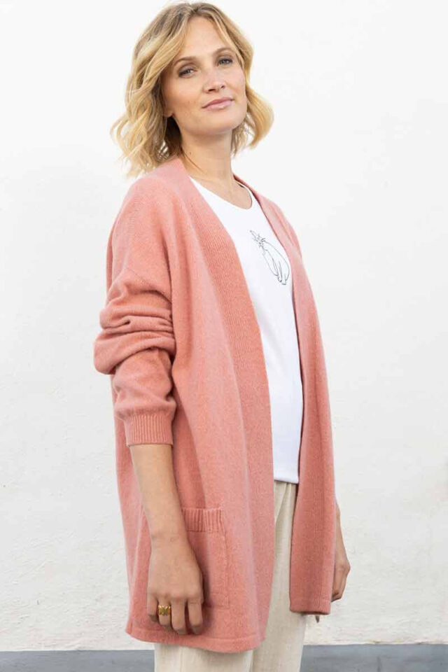 Maison Solfin - Gilet long en laine recyclée Made in France| B.Solfin