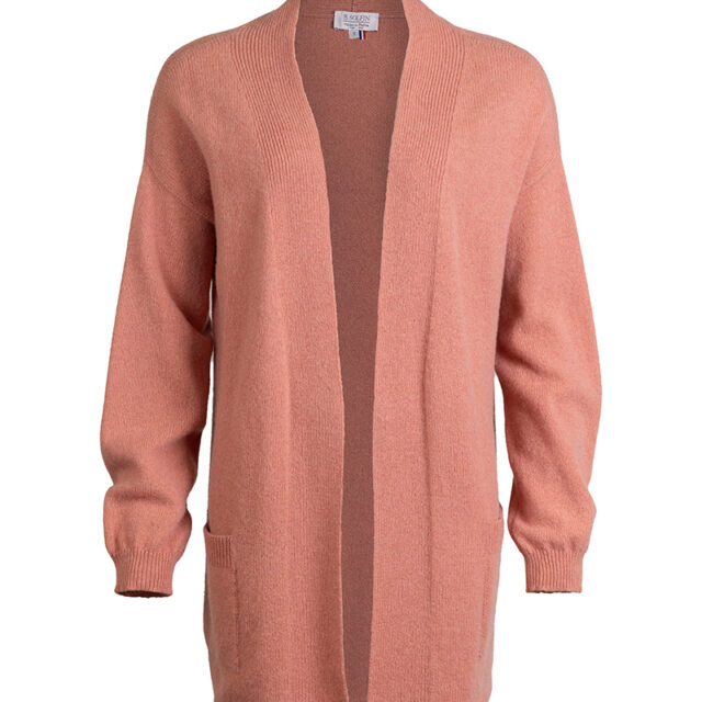 Maison Solfin - Gilet long en laine recyclée Made in France| B.Solfin