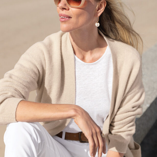 Maison Solfin - Gilet long en laine recyclée Made in France| B.Solfin