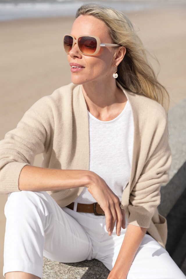 Maison Solfin - Gilet long en laine recyclée Made in France| B.Solfin