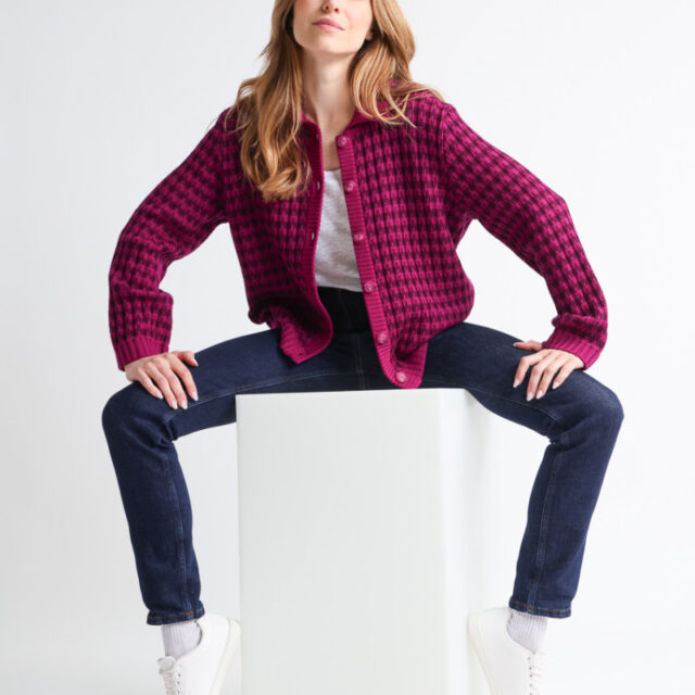 Maison Solfin - Veste en laine rayée Made in France| B.Solfin