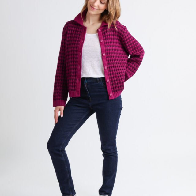 Maison Solfin - Veste en laine rayée Made in France| B.Solfin