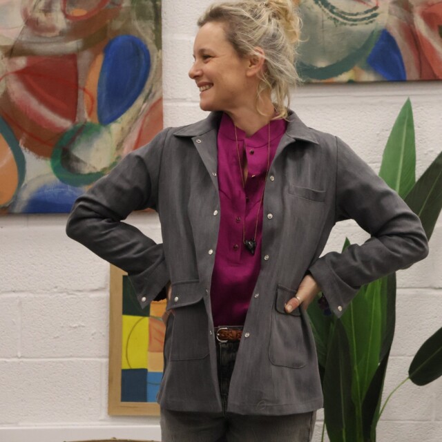 Quintessence - Veste Véga - jean gris