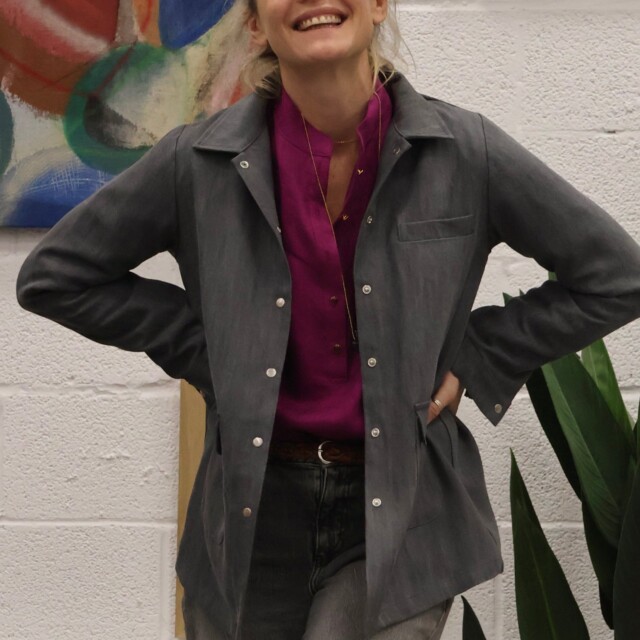 Quintessence - Veste Véga - jean gris