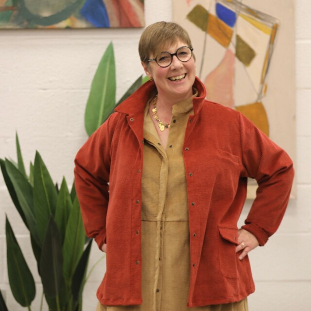 Quintessence - Veste Véga - lin stone wash marine