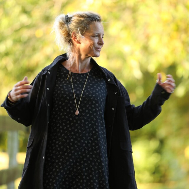 Quintessence - Veste Véga - lin stone wash noir