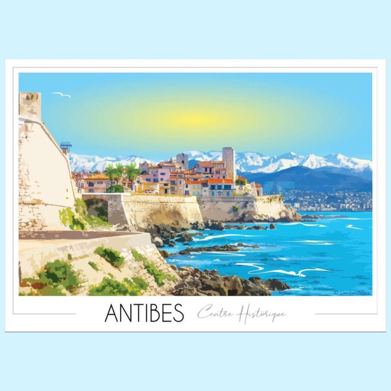 Foliove - Affiche Antibes Juan les Pins