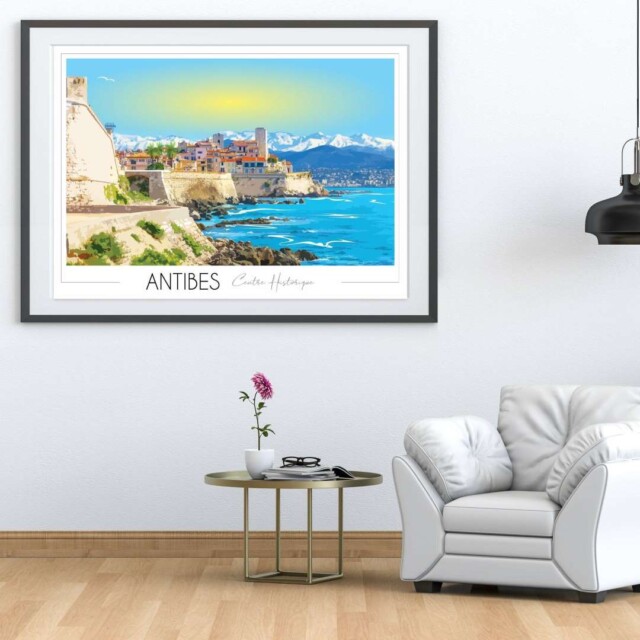 Foliove - Affiche Antibes Juan les Pins