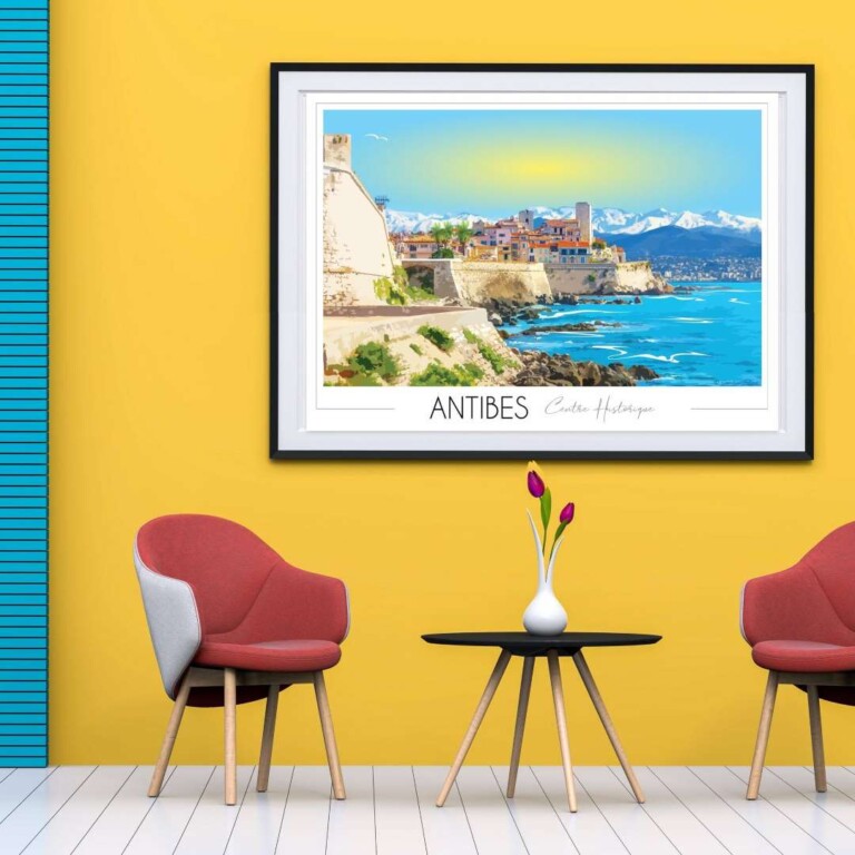 Foliove - Affiche Antibes Juan les Pins