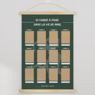 The Post Trace - Carte à Gratter Course à Pied Personnalisable