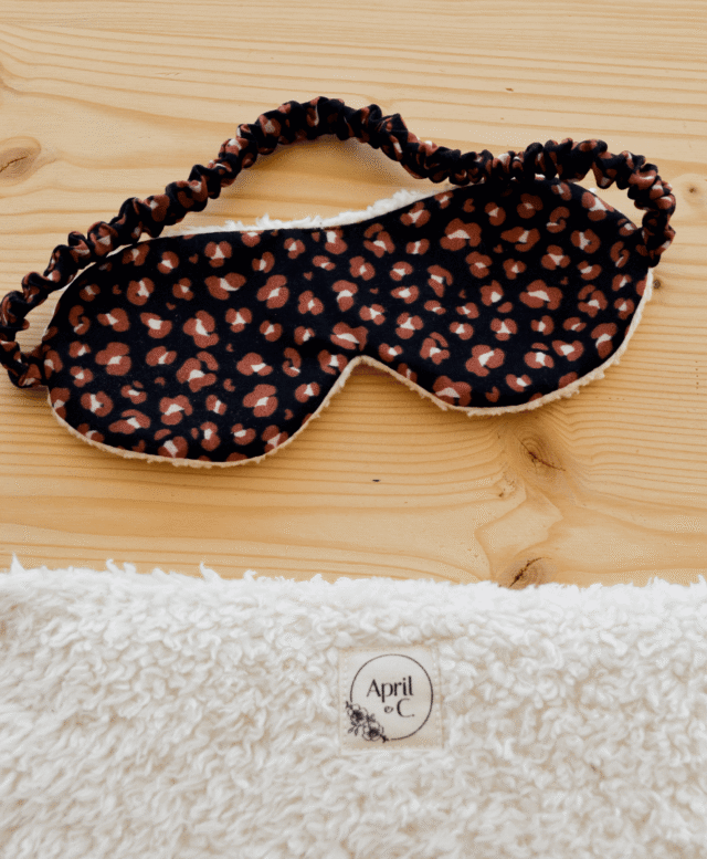 April et C - Duo pochette Neva & masque de nuit assorti