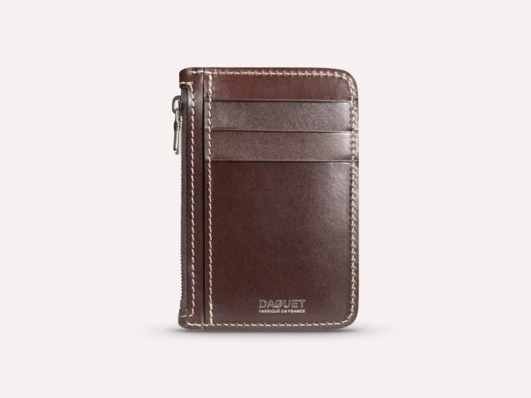 Daguet - Porte-cartes Zip - Marron