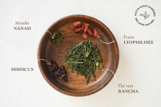 Maison Théerie - N°8 Thé vert Fraise "La fraiseraie"