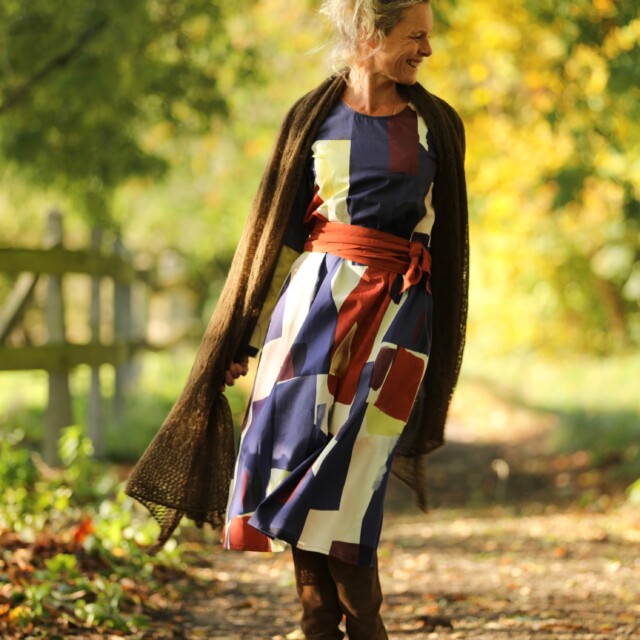 Quintessence - Robe Armande – Satin de coton Atelier d’artiste