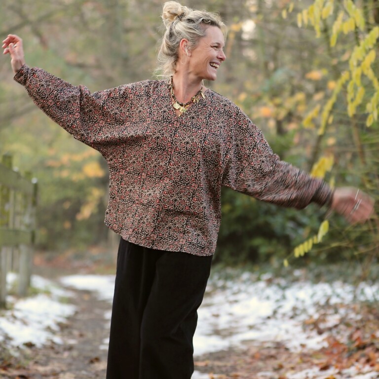 Quintessence - Blouse  Mina – Kashmir Sépia
