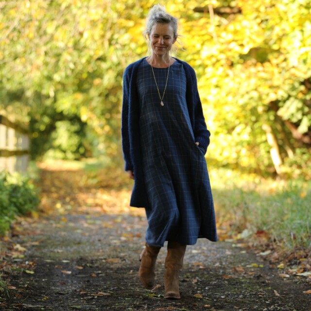 Quintessence - Robe Armande – tartan écossais d’automne