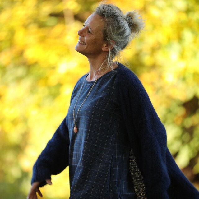 Quintessence - Robe Armande – tartan écossais d’automne