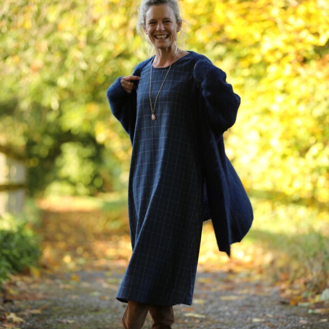 Quintessence - Robe Armande – tartan écossais d’automne