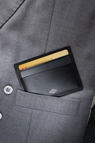 Daguet - Porte-cartes 5 compartiments – Noir