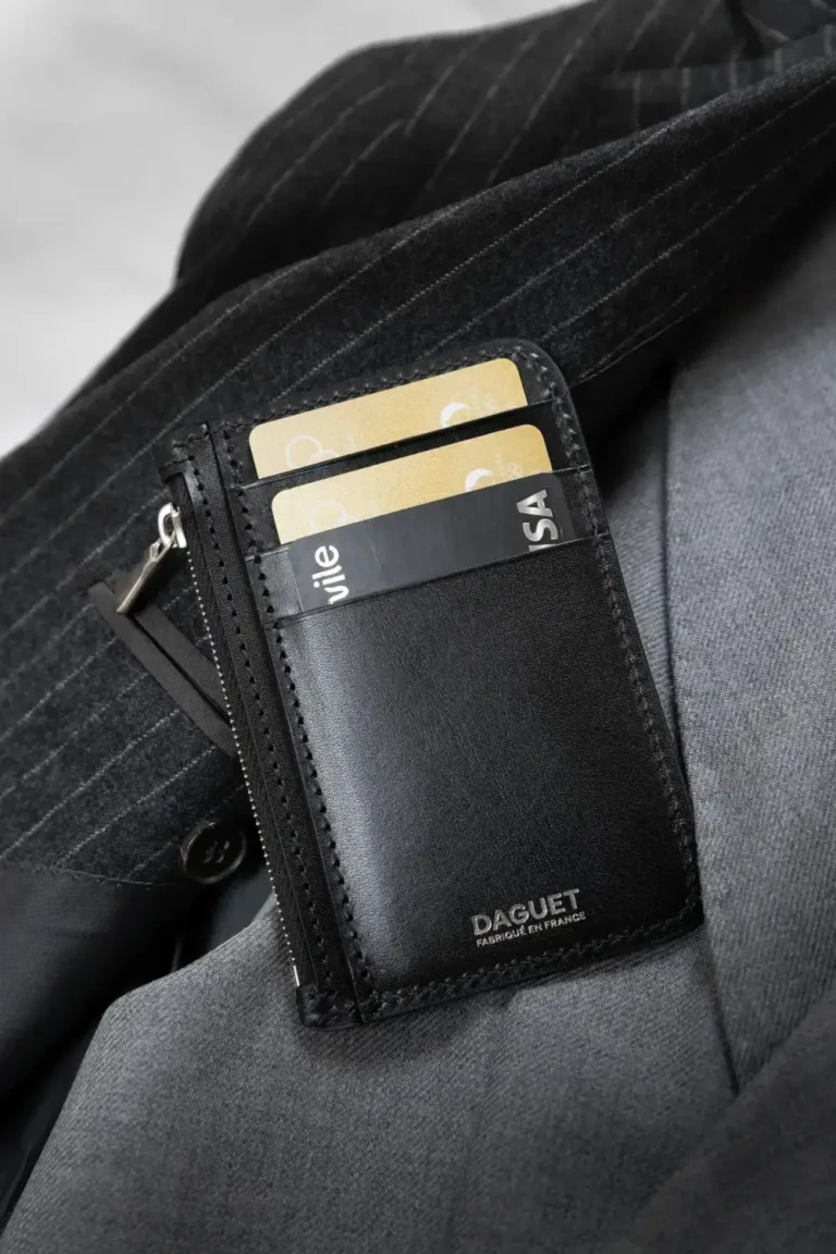 Daguet - Porte-cartes Zip - Noir