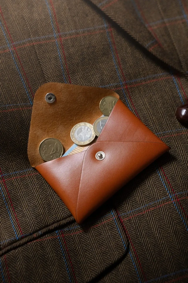 Daguet - Porte-cartes enveloppe simple – Camel