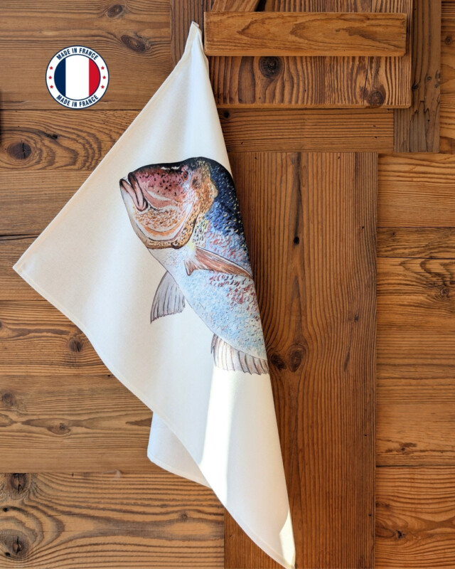 Varek Illustations - Torchon 100% coton : Le Denti