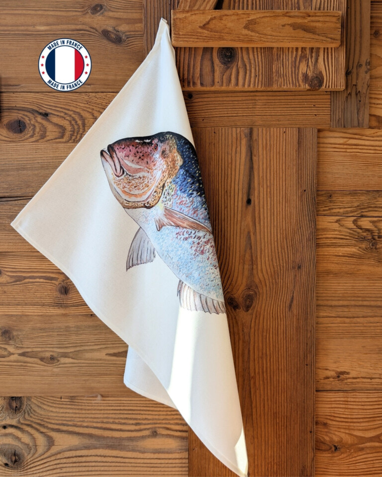 varek.illustrations - Torchon 100% coton : Le Denti