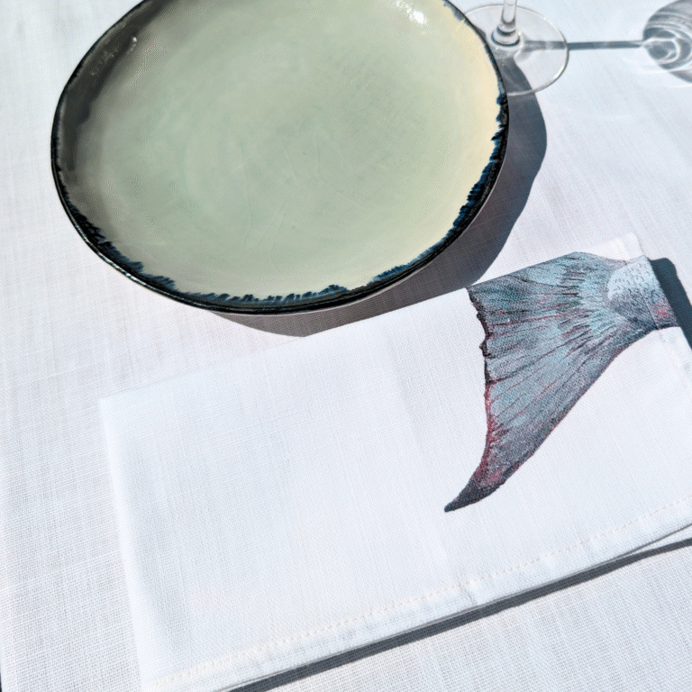varek.illustrations - Serviette de table en coton : Dorade