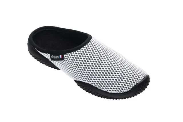Airplum - Mule BOX Femme blanc et noir