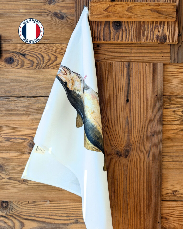 varek.illustrations - Torchon 100% coton : Le Lieu Jaune