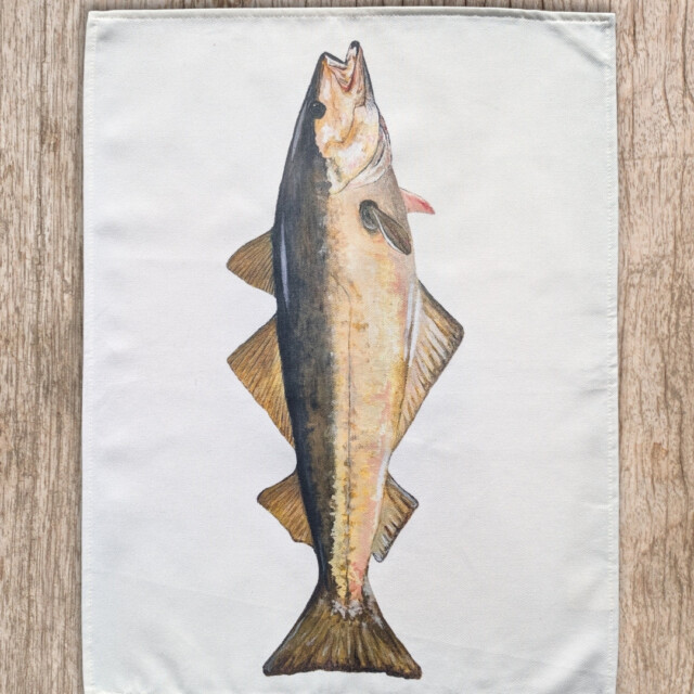 varek.illustrations - Torchon 100% coton : Le Lieu Jaune